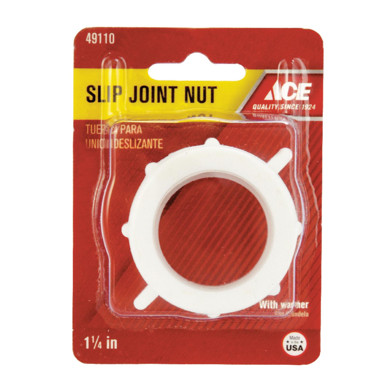 Ace 1-1/4 in. D Plastic Nut Mfr# ACE956 - Ace Hardware