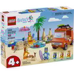 LEGO Bluey Beach and Family Car Trip Building Set Multicolored 133 pc