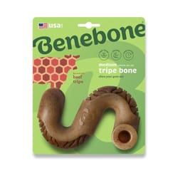 Benebone For Dog Brown Tripe Bone Chew Dog Toy Medium 1 pk