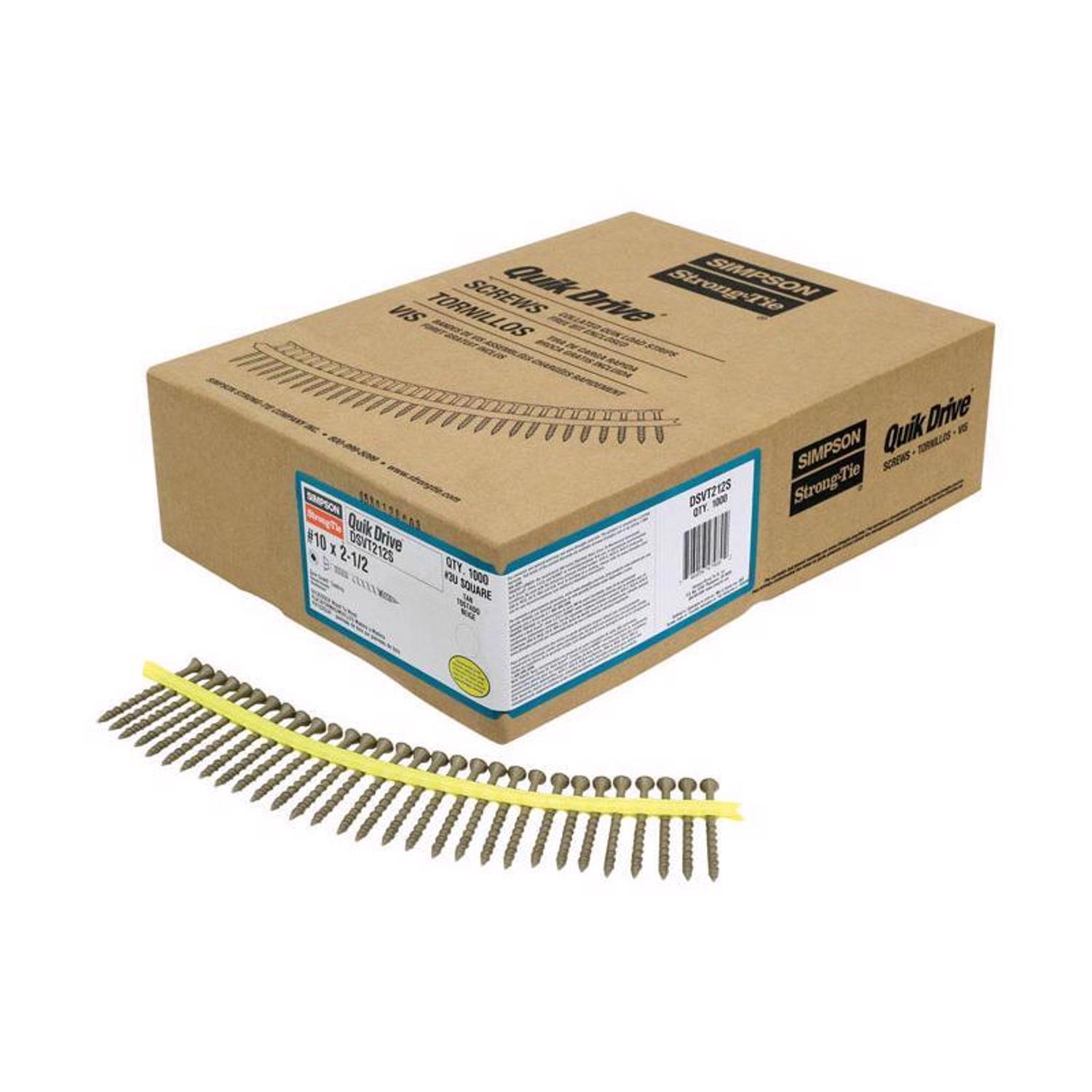 Simpson Strong-Tie T-20 Driver Bits - 10 Pack For QuikDrive Systems