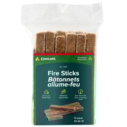 Coghlan's Fire Sticks Brown Fire Starter 3 in. H X 1 in. W X 5 in. L 12 pk