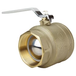 TMG 4 in. Brass FNPT Ball Valve Full Port Lever For Potable Water