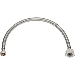 Ace 3/8 in. Flare X 7/8 in. D Ballcock 12 in. Braided Stainless Steel Toilet Supply Line