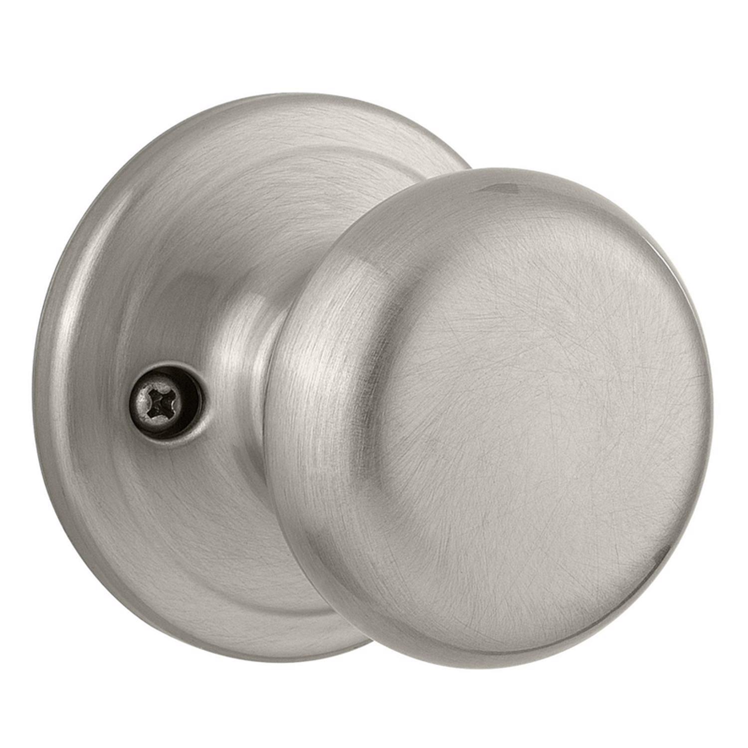 Photos - Door Handle Kwikset Juno Satin Nickel Dummy Knob 97880-668