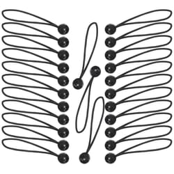 Keeper Black Bungee Ball Cord 8 in. L X 0.315 in. 25 pk