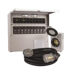 Reliance Controls Pro/Tran 2 30 amps 120/240 V 10 space 10 circuits Surface Mount Generator Power Tr