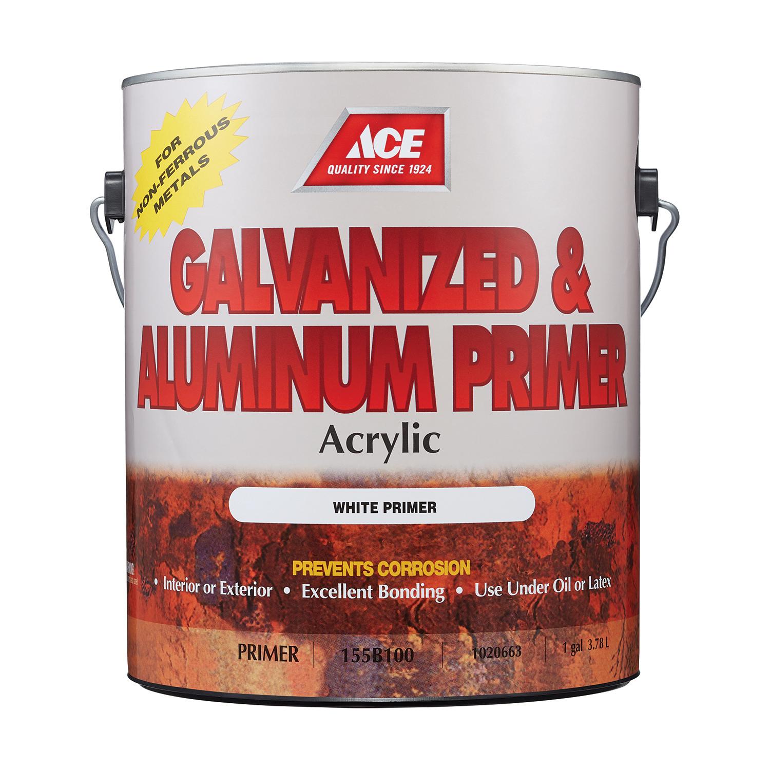 Ace White Acrylic Latex Galvanized Aluminum Primer gal Mfr