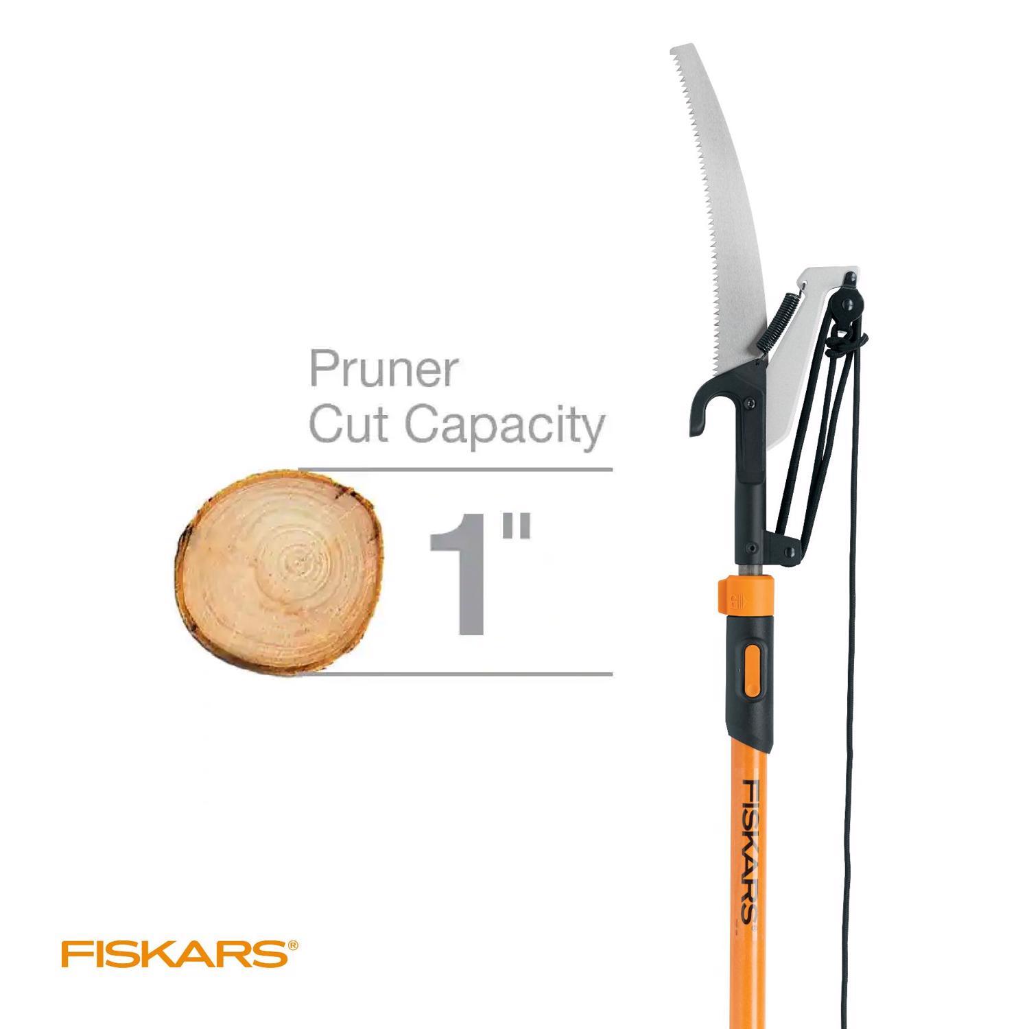 Fiskars 12 ft. Steel Curved Extendable Tree Pruner - Thumbnail 3