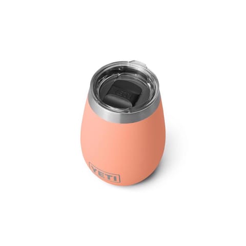 YETI Rambler 10 oz Lowcountry Peach BPA Free Wine Tumbler with