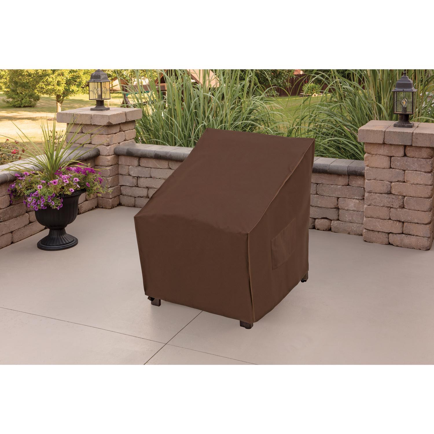 Living Accents 36 in. W Polyester Chair Cover