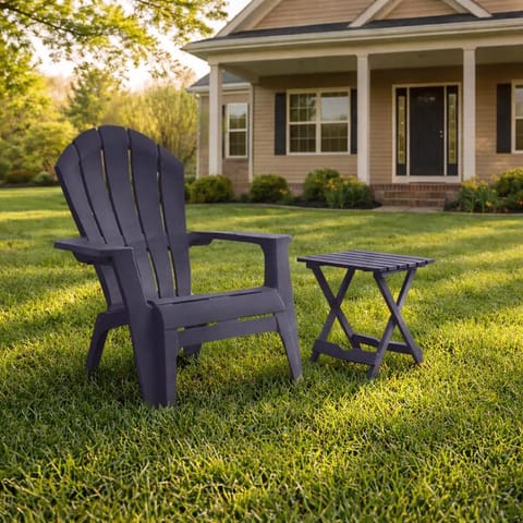 Adams RealComfort Deluxe Midnight Resin Frame Adirondack Chair Mfr