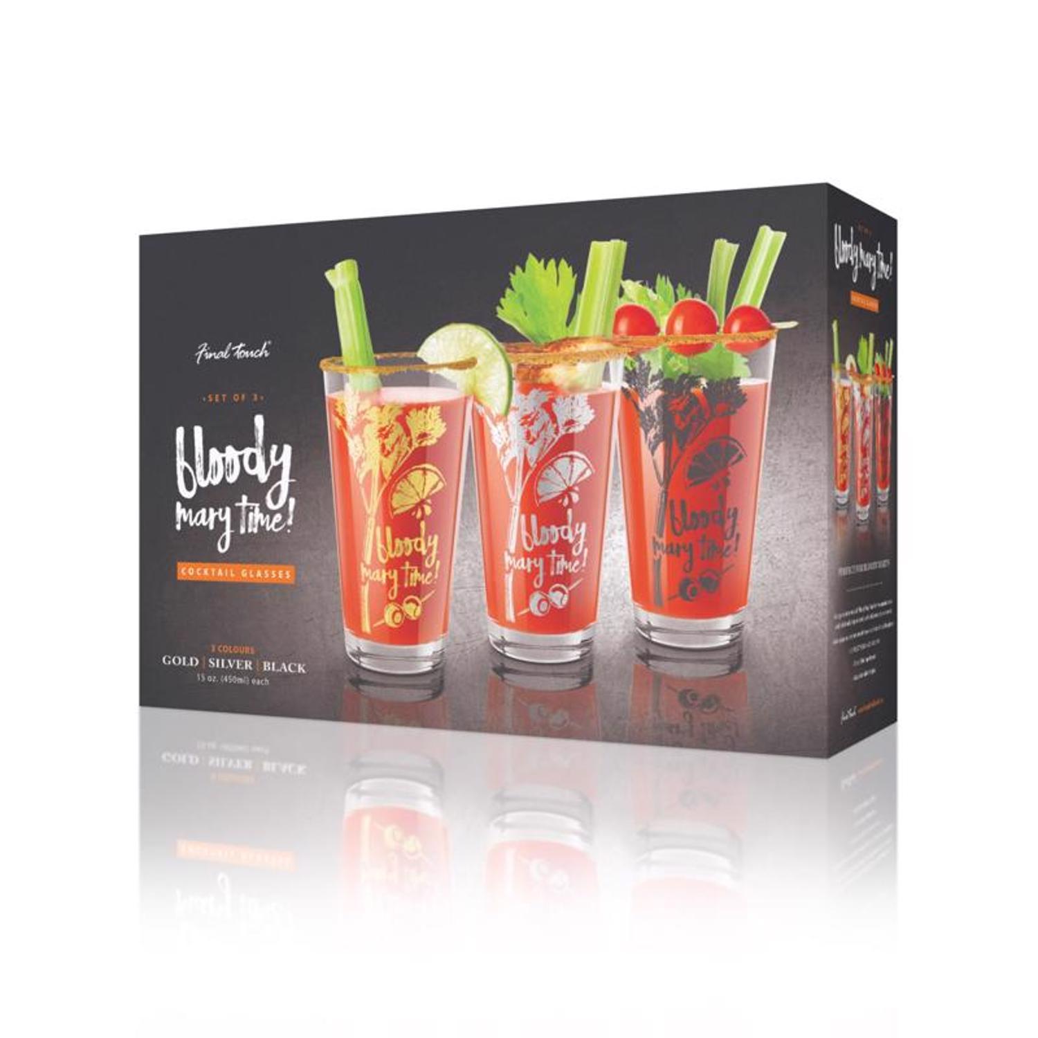 Final Touch GG5203 Clear Glass Drinking Glass Set