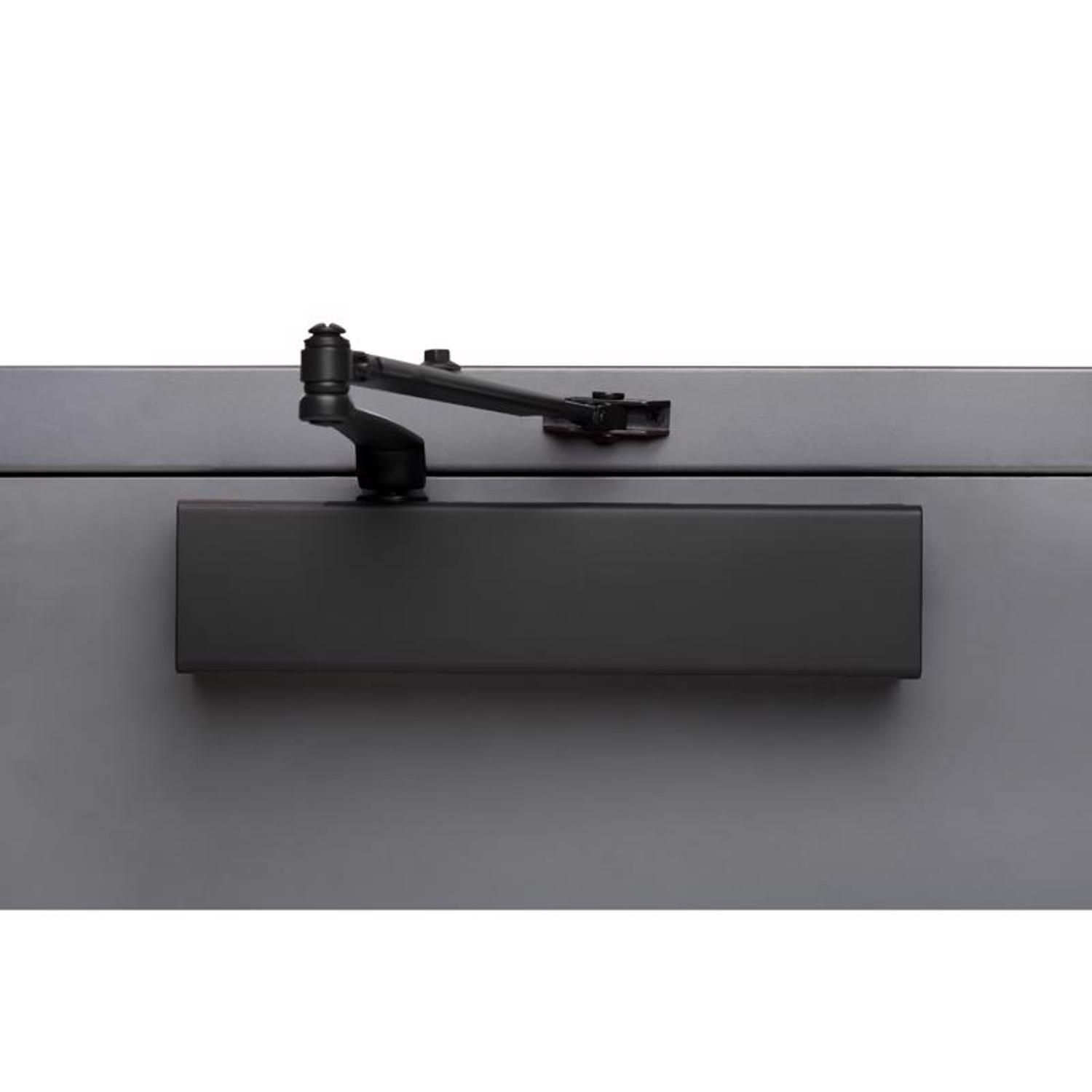 BRINKS COMMERCIAL Heavy Duty Commercial Lever Matte Black Interior Or Exterior Hall/Closet - View #5