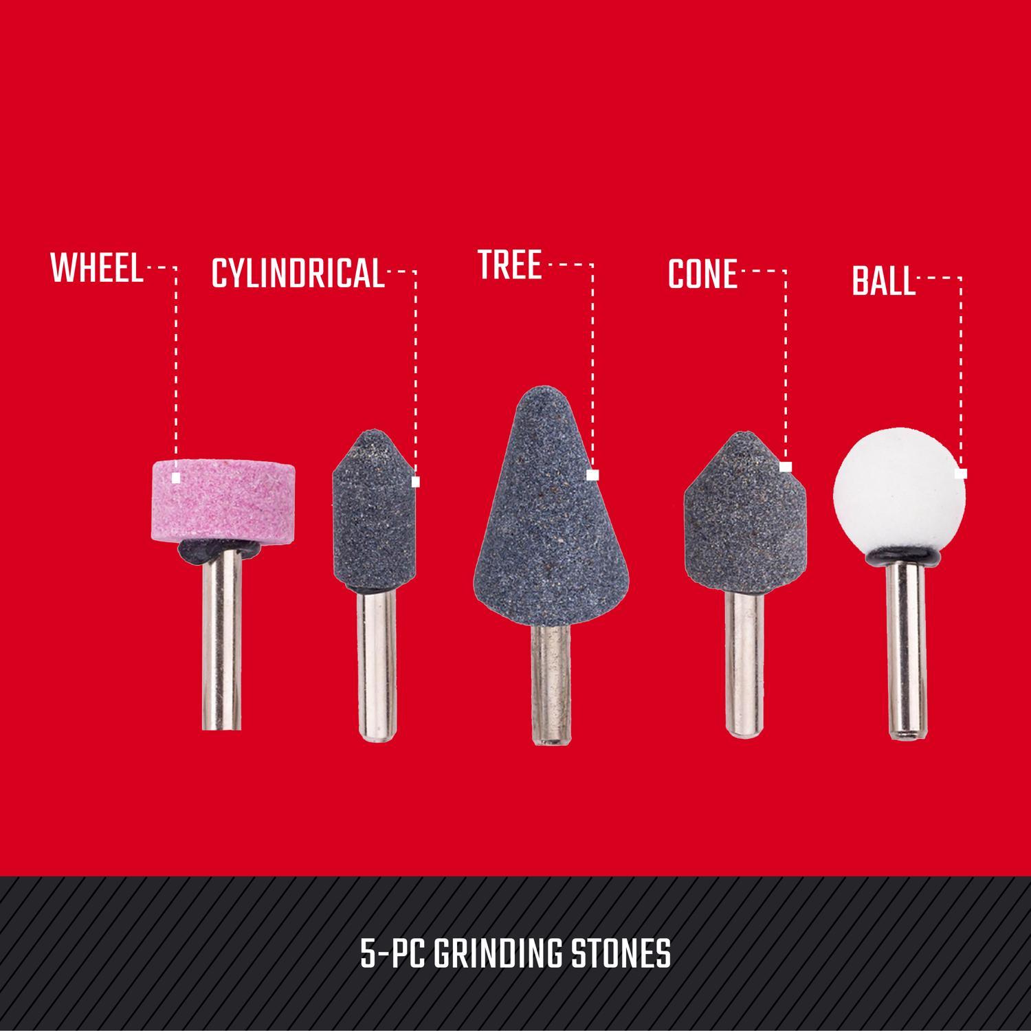 CRAFTSMAN Aluminum Oxide Grinding Stone Set Assorted Shapes 25000
