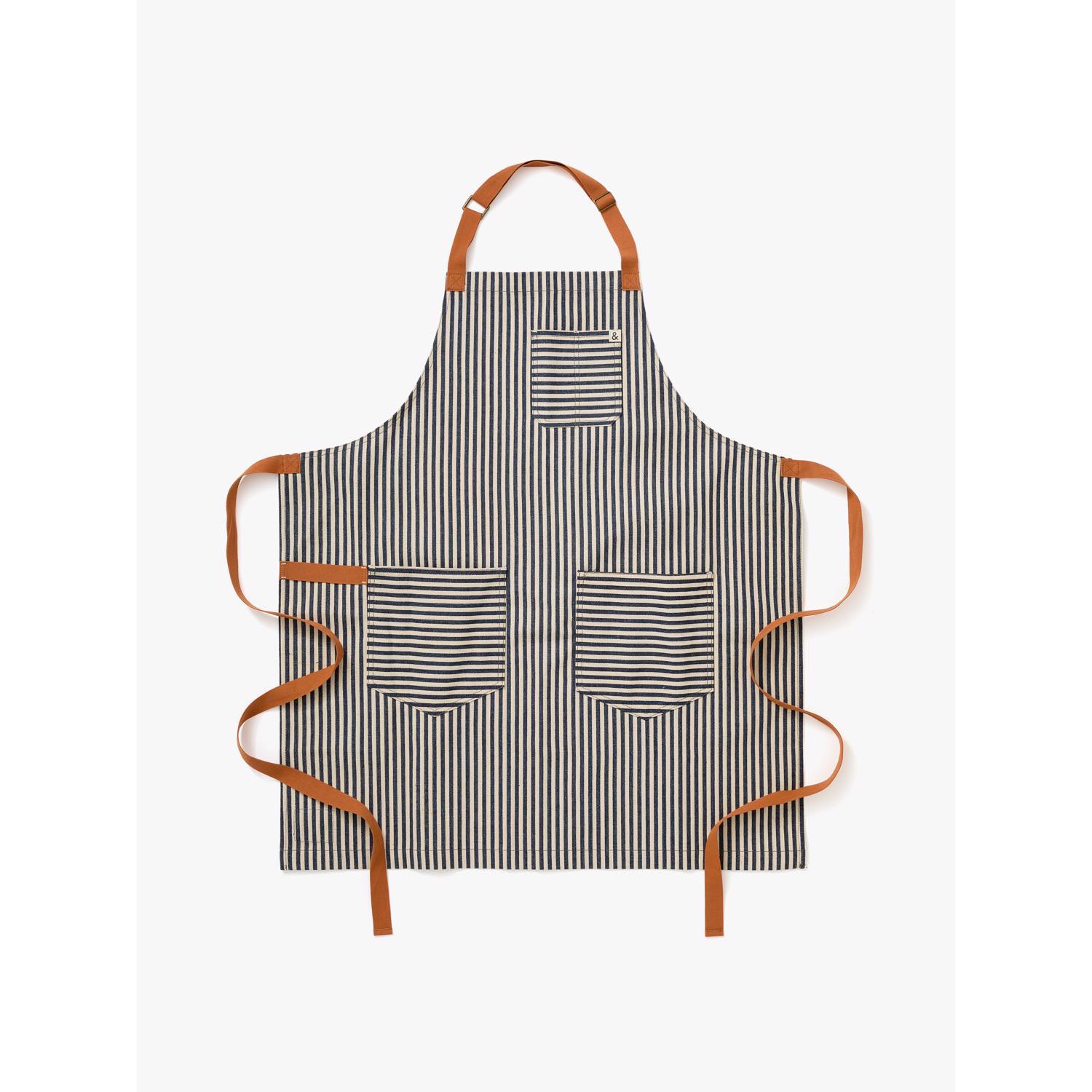 Hedley & Bennett Palm Striped Cotton Apron