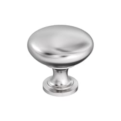 Amerock Edona Traditional Round Furniture Knob 1-1/4 in. D 28.702 mm Polished Chrome 1 pk