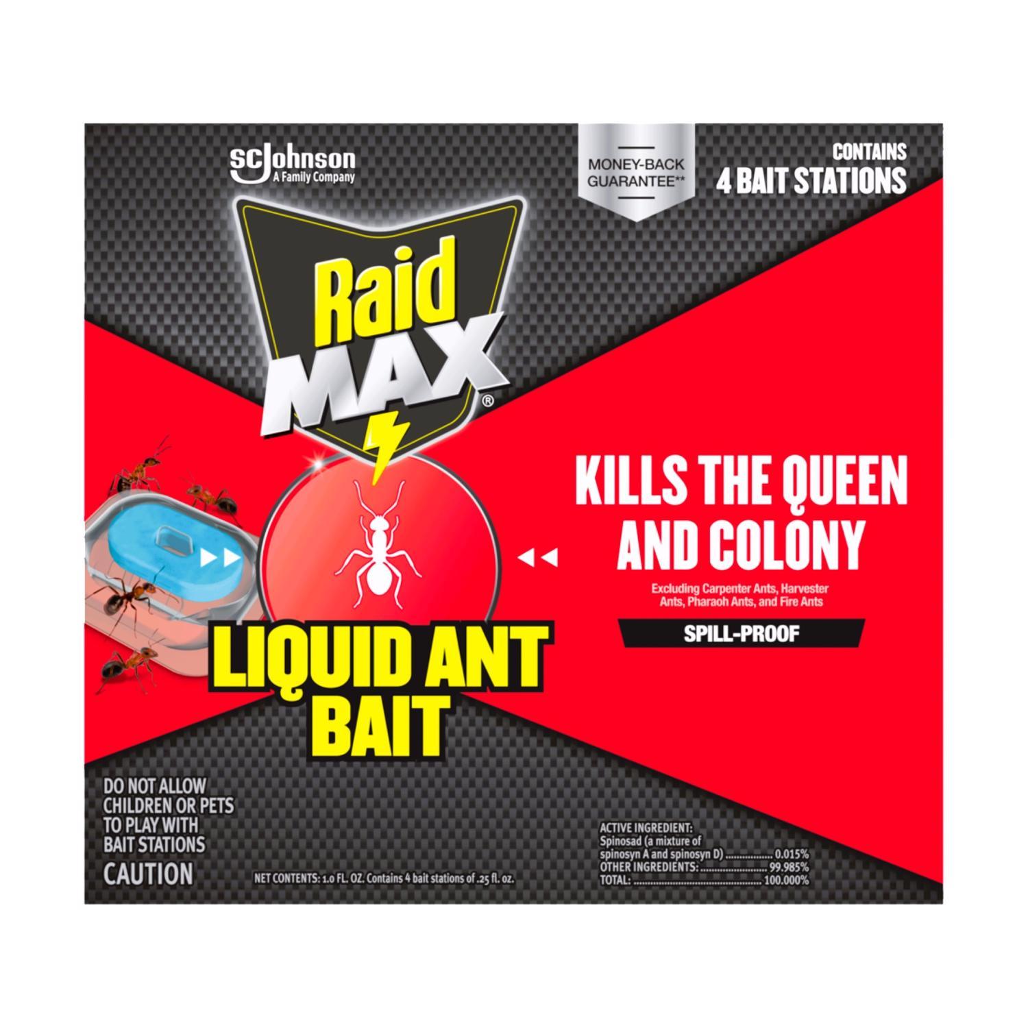 Raid Max Liquid Ant Bait - 0.25 oz, 4-Pack Mfr# 02434 - Ace Hardware
