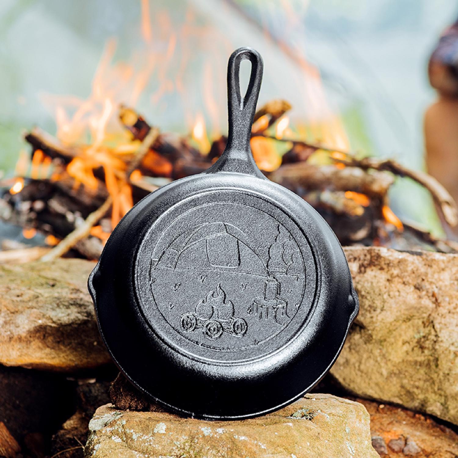 Lodge Cast Iron Wanderlust Series, Tent Skillet