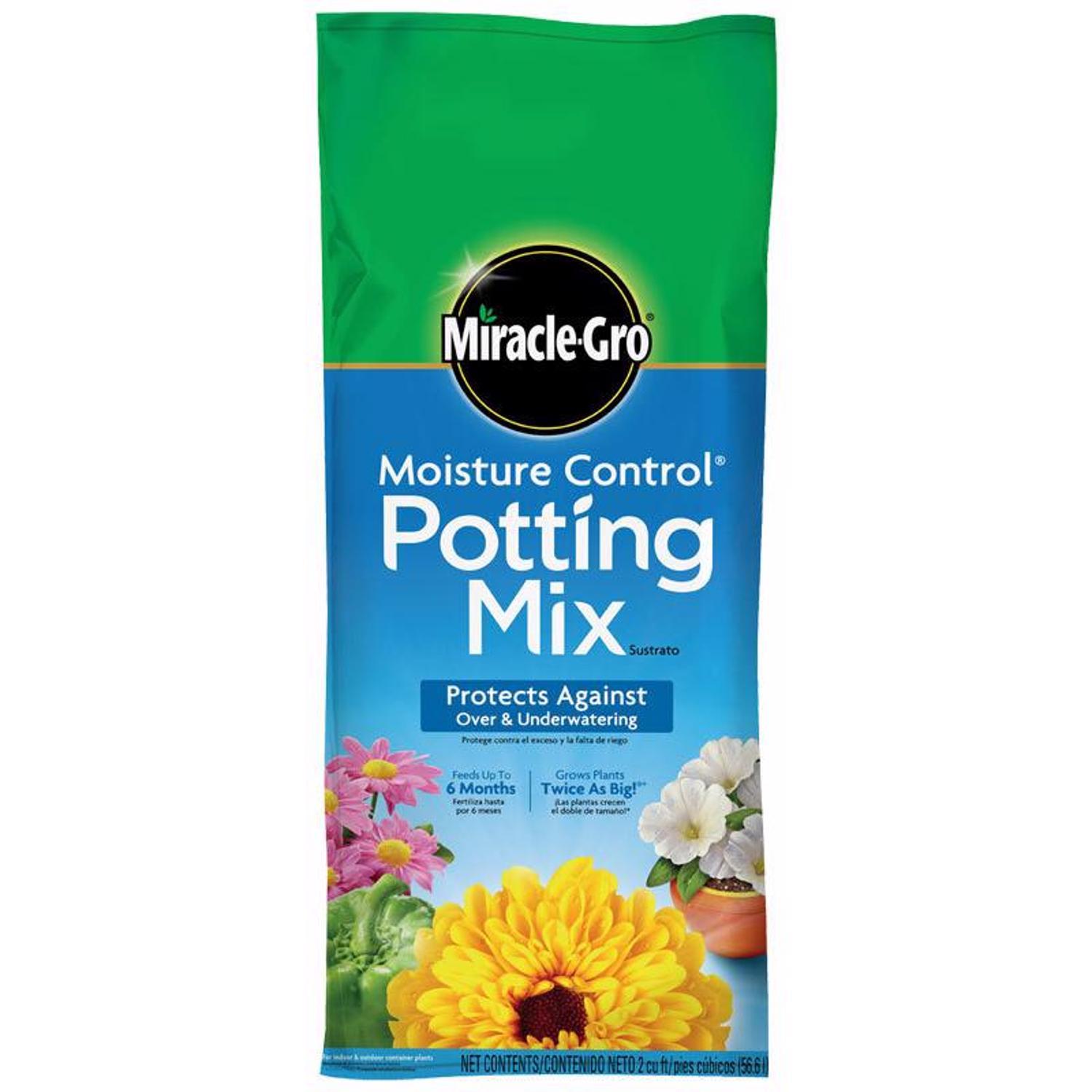 【miracle】 Miracle-Gro Moisture Control Flower and Plant Potting Mix 16 qt