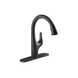 Sterling Tena One Handle Matte Black Pull-Down Kitchen Faucet