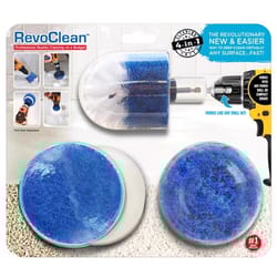 RevoClean 4 in. W Soft/Medium Bristle Metal Handle Drill Brush Set