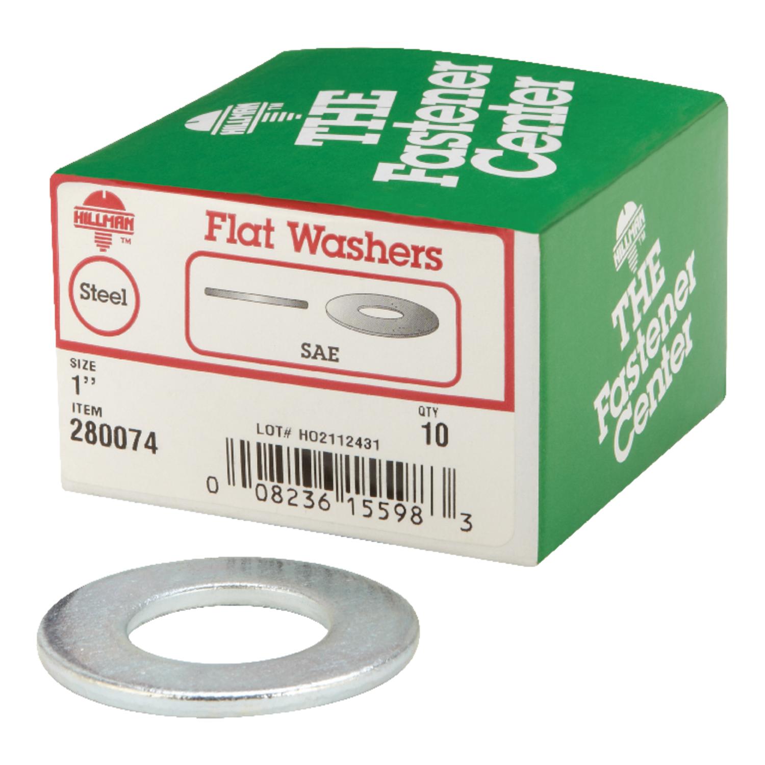 thumbnail image 2 of Hillman 5/8-in X 1.31-in Zinc Plated Standard SAE Flat Washers 2-Pack... 2 of 11
