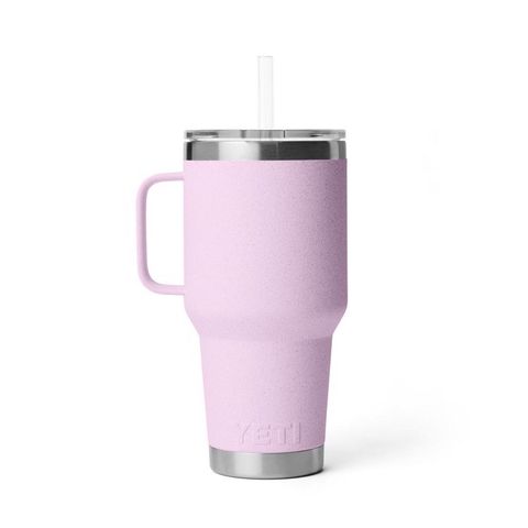 YETI Rambler 35 oz Cherry Blossom BPA Free Straw Mug Mfr