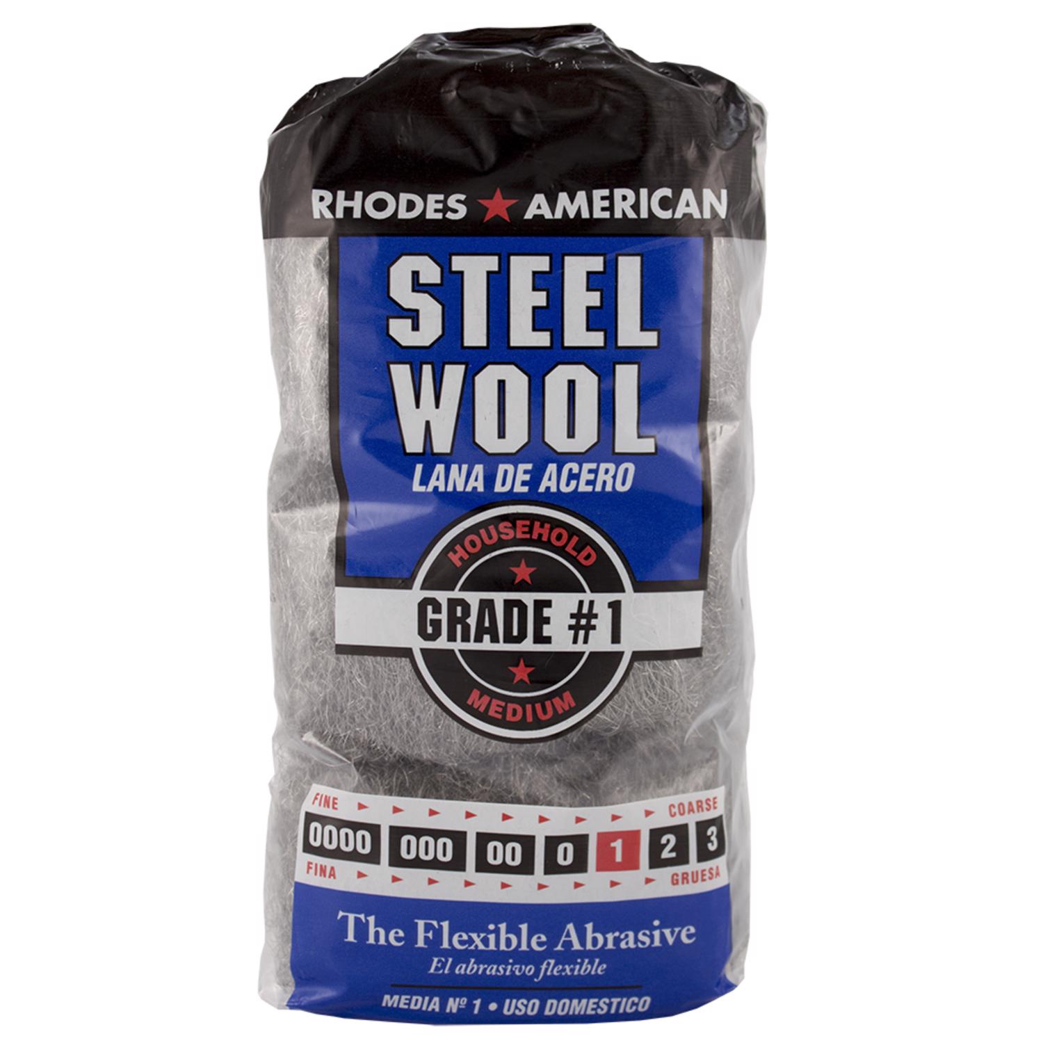 Rhodes American 1 Grade Medium Steel Wool Pad 12 pk Mfr# 10121111