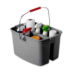 Rubbermaid 19 qt Rectangular Double Pail Gray