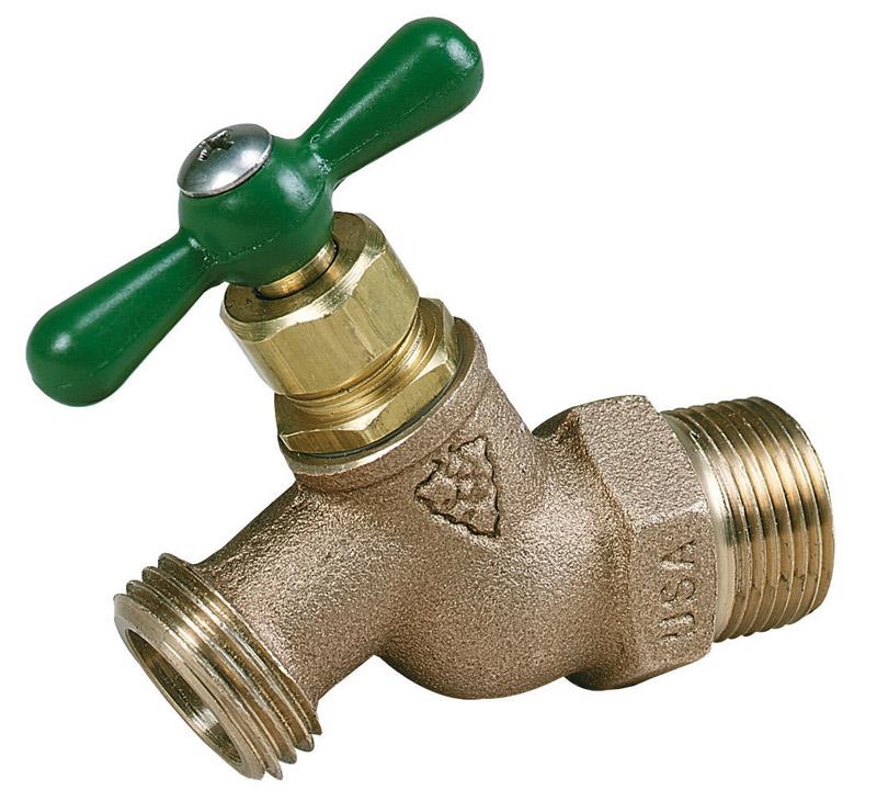 251LF 0.5 in. Male Pipe Thread- Red Brass- Straight Hose Bibb