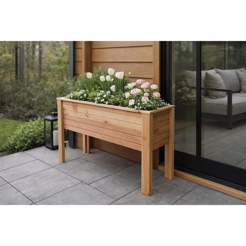 Real Wood Products 22 in. H X 38 in. W X 12 in. D Cedar Elevated