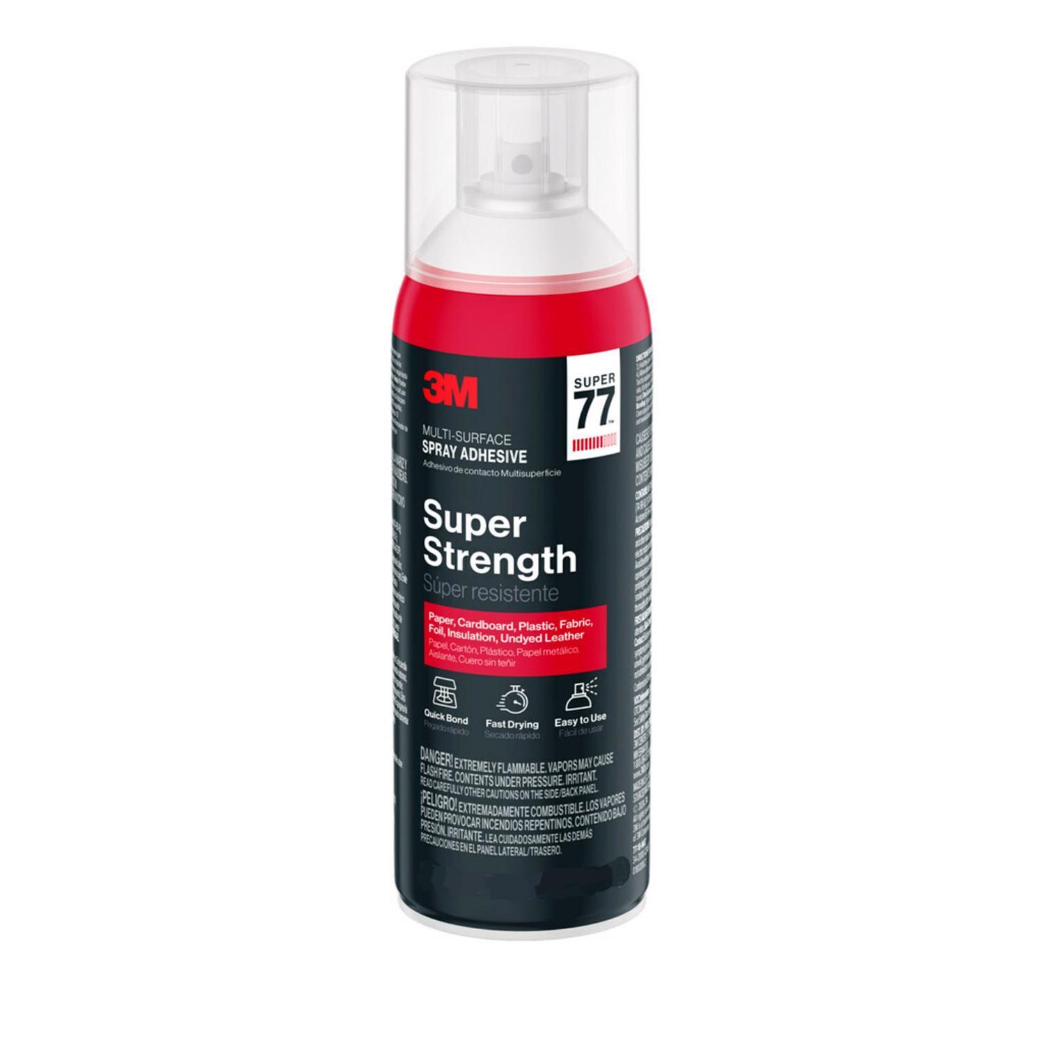 3M Super 77 Super Strength Spray Adhesive 7.38 oz Mfr# 77-10-NAT