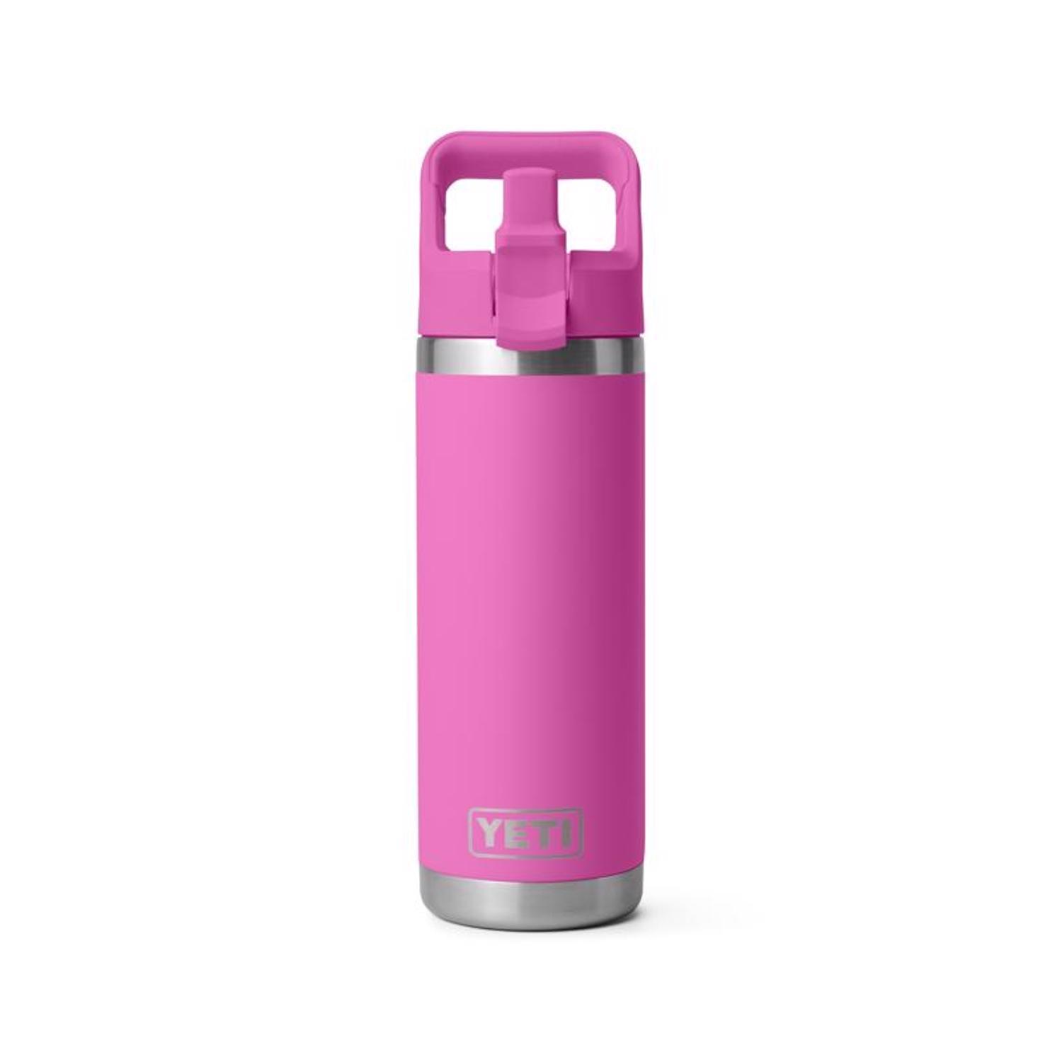 YETI Rambler 18 oz Wildflower Fuschia BPA Free Bottle with Straw