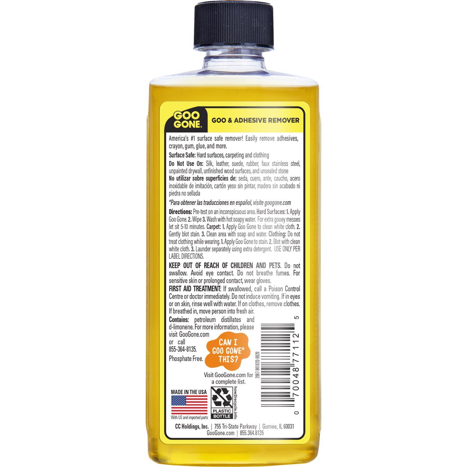Goo Gone Adhesive Remover 8 Ounce - Thumbnail 4