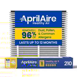 AprilAire 20 in. W X 25 in. H X 4 in. Synthetic Fiber 11 MERV Pleated Air Cleaner Cabinet Air Filter
