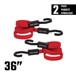 Craftsman Flat Bungee Cord 36 in. L 2 pk