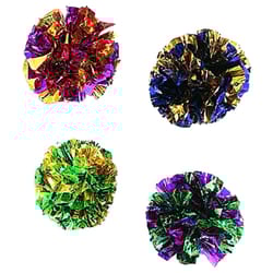 Spot Assorted Mylar Balls Cat Toy 1.5 4 pk