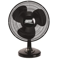 Seasons Comfort World Marketing 21.25 in. H 3 speed Oscillating Table Fan Remote Control
