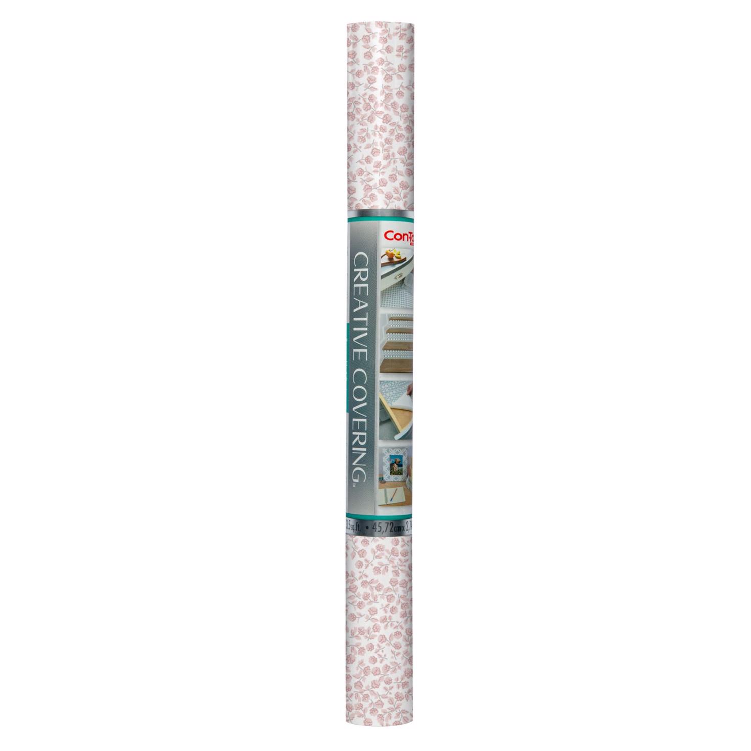 Con-Tact 9 ft. L X 18 in. W Pink Shelf Liner
