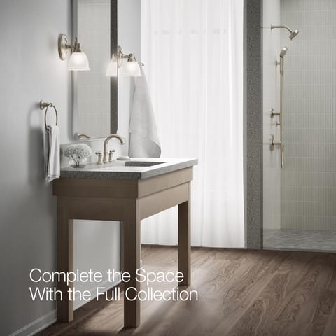 Kohler Facile Vibrant Brushed Nickel Traditional Widespread