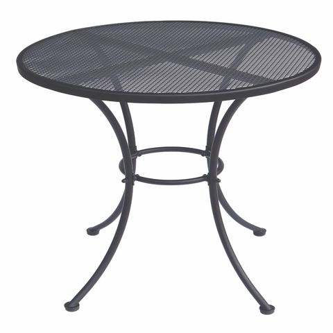 Living Accents Winston Black Round Steel Bistro Table