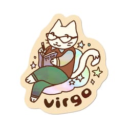 Apply Stickers, Inc Virgo Sticker Beige, Brown 1 pc