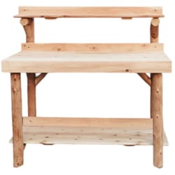 Lakeland Mills 48 in. H Natural Wood Cedar Potting Bench