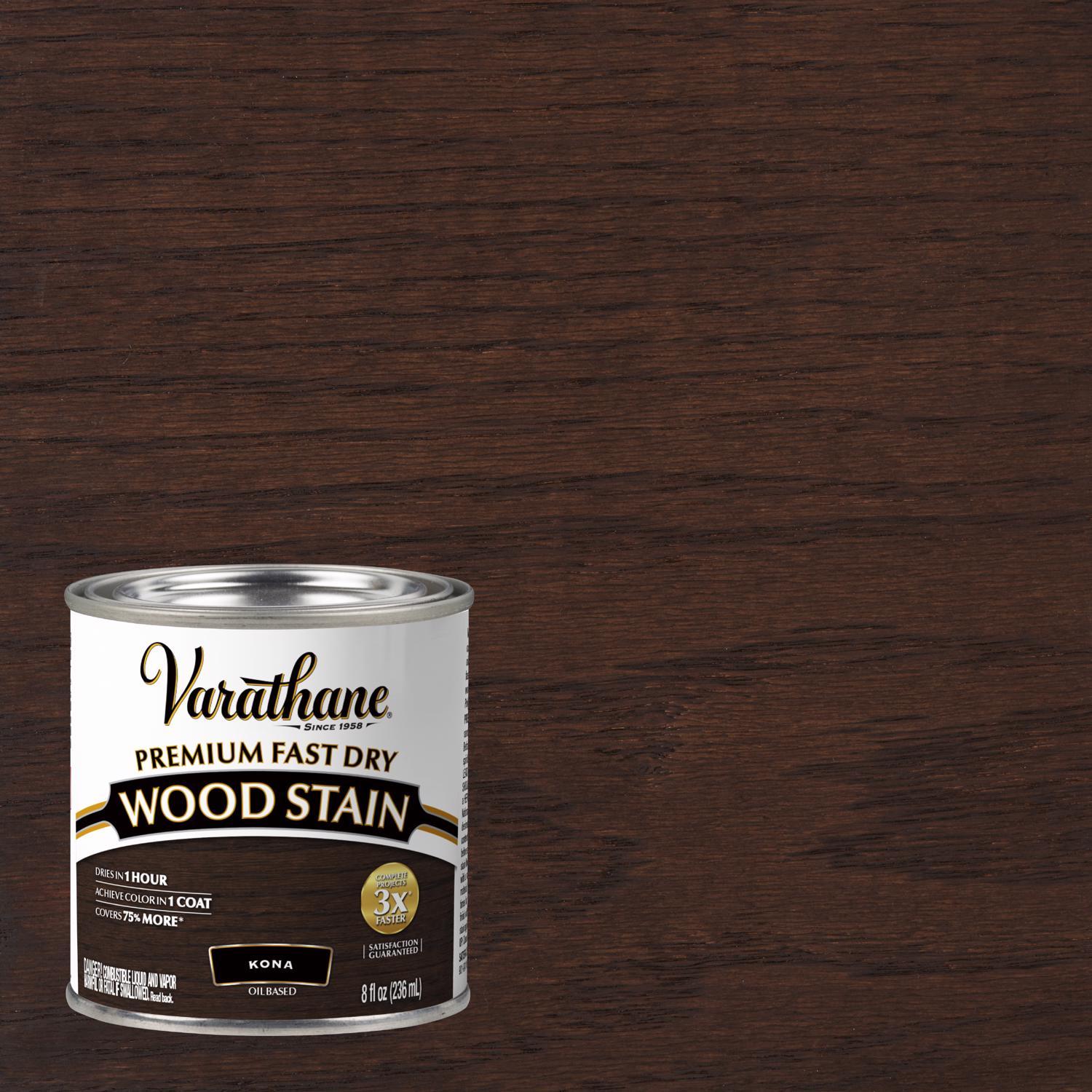 Varathane Premium Kona Oil-Based Fast Dry Wood Stain 1/2 pt Mfr