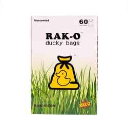 Ducky Bags RAK-O Compostable Resin Disposable Pet Waste Bags 60 pk