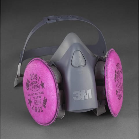 3M P100 Respirator Mask Replacement Filter Pink 2 pc Mfr# 2097