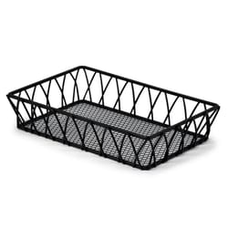 Spectrum Twist 6 in. L X 9 in. W X 2 in. H Black Tray