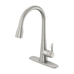 Oakbrook Collection Vela One Handle Brushed Nickel Kitchen Faucet