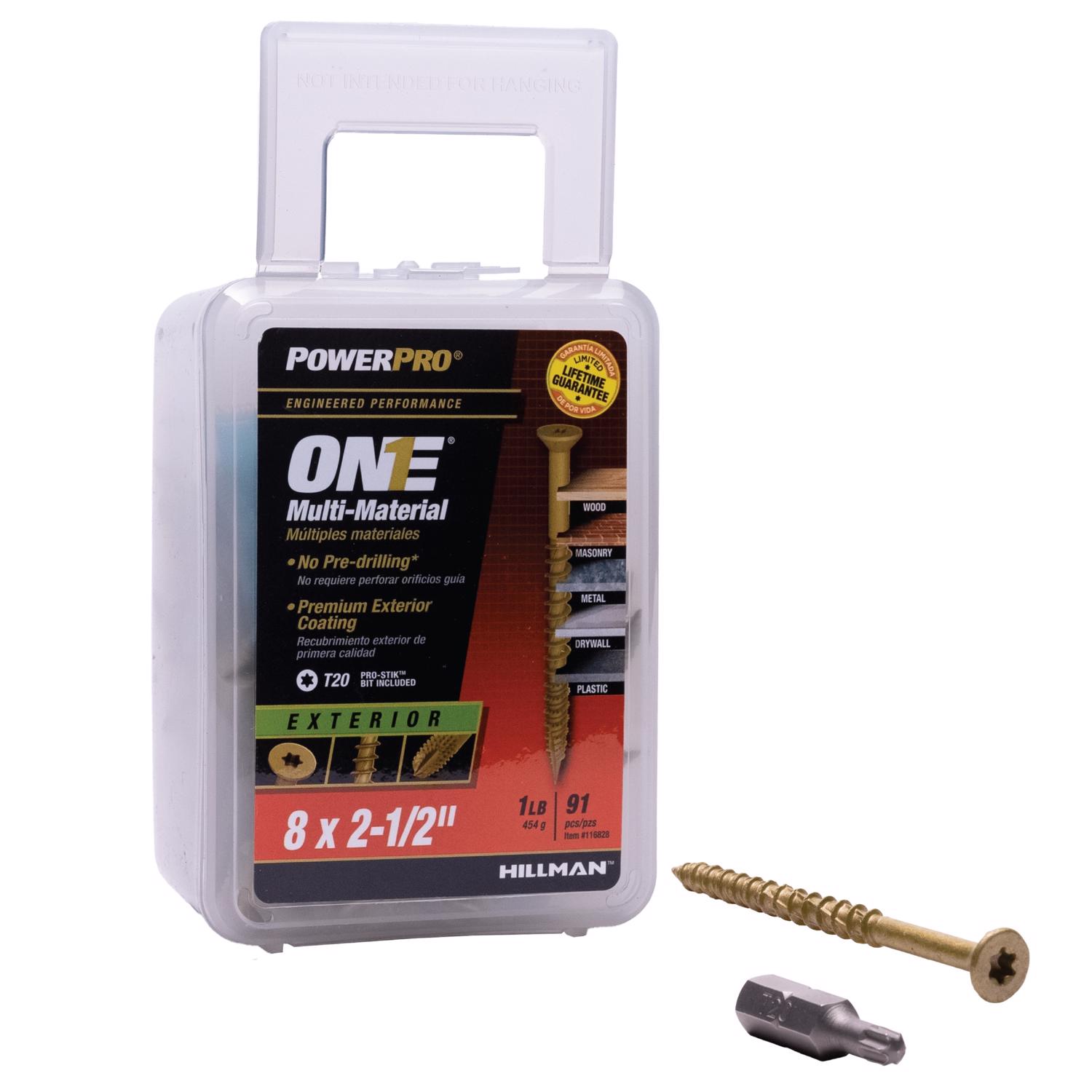 Everbilt #9 x 3 in. Star Drive Flat Head Interior Wood Screws (83-Pack