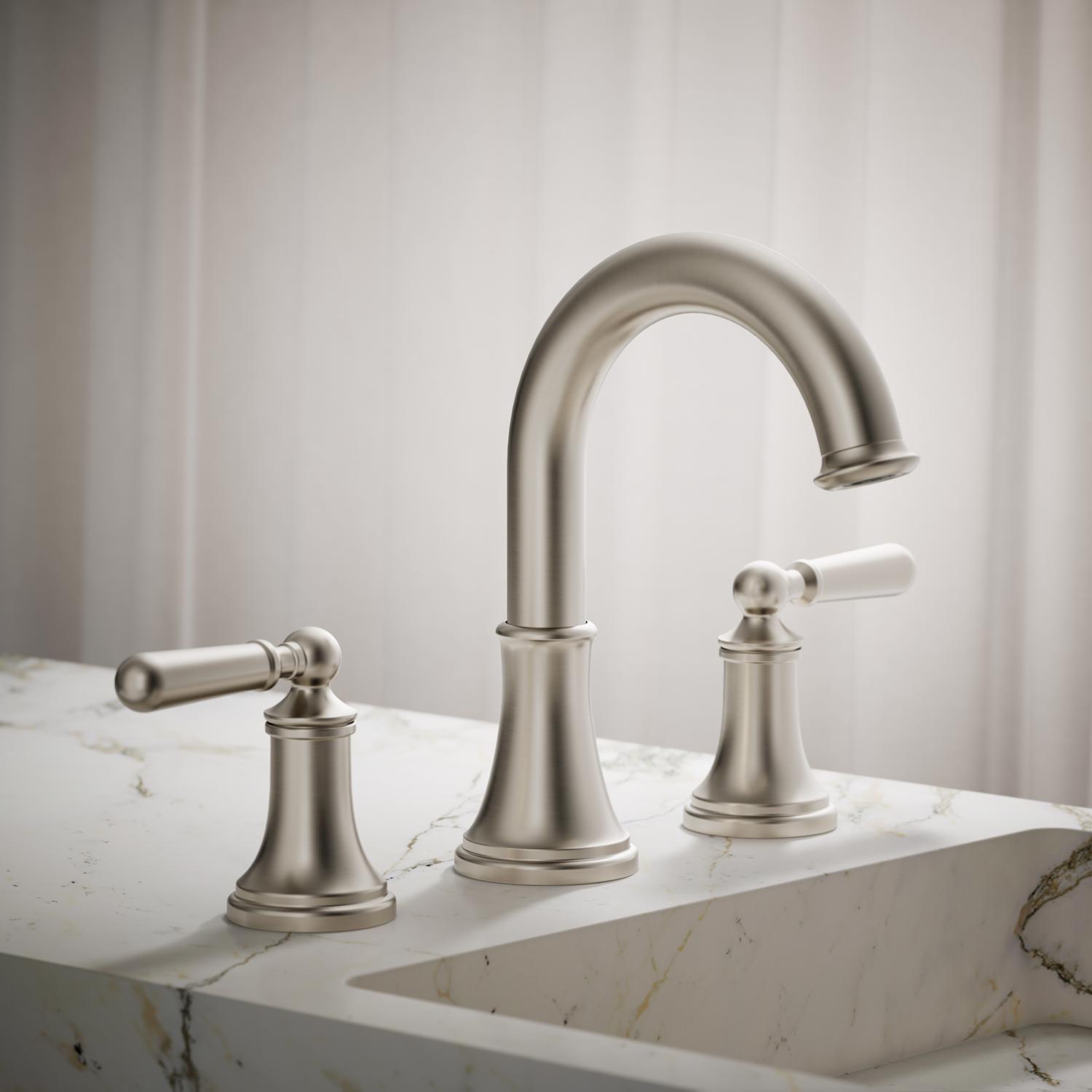 Kohler Facile Vibrant Brushed Nickel Traditional Widespread